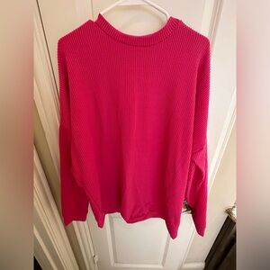 Pink long sleeve top small